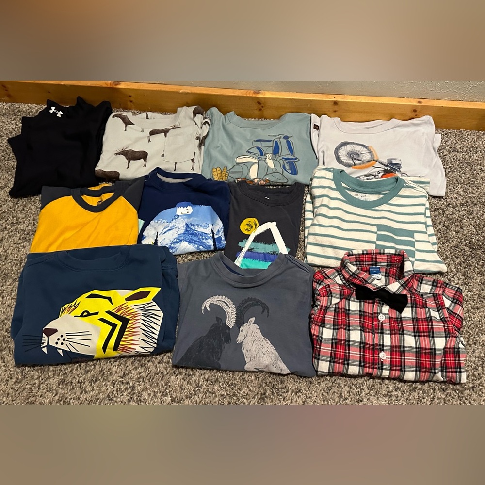 Boys long sleeve shirts, size 5